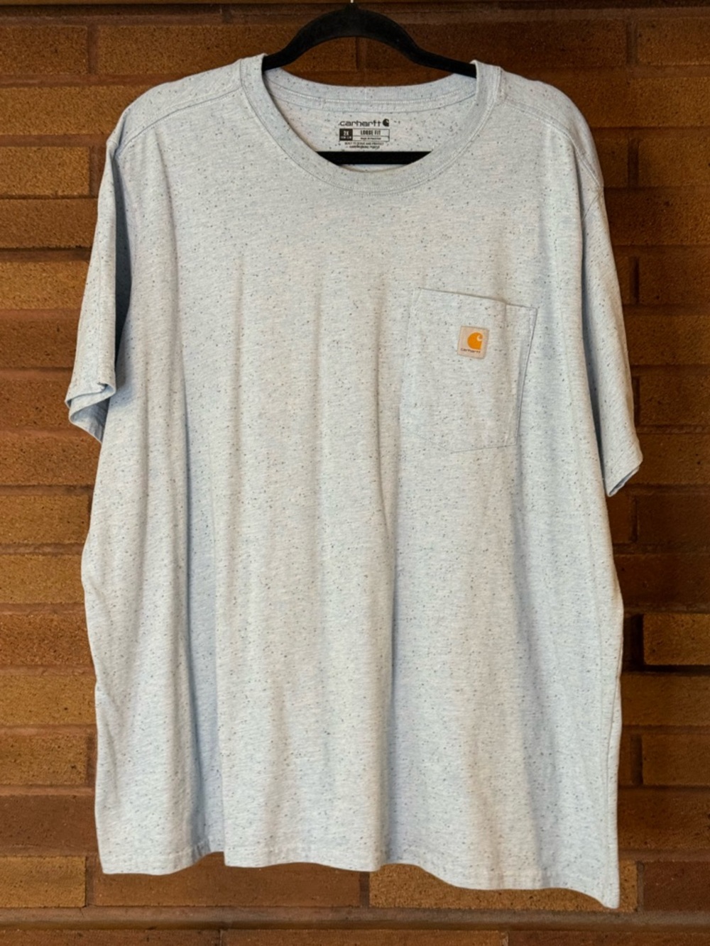 Carhartt Light Blue Heathered T-Shirt - Carhartt Logo